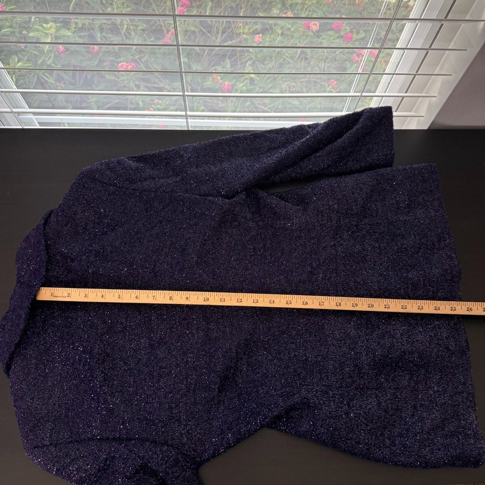 Escada Couture Tweed Blazer Women's 38 (6) Purple Sparkly Wool‎ Jacket Vintage - Picture 10 of 13